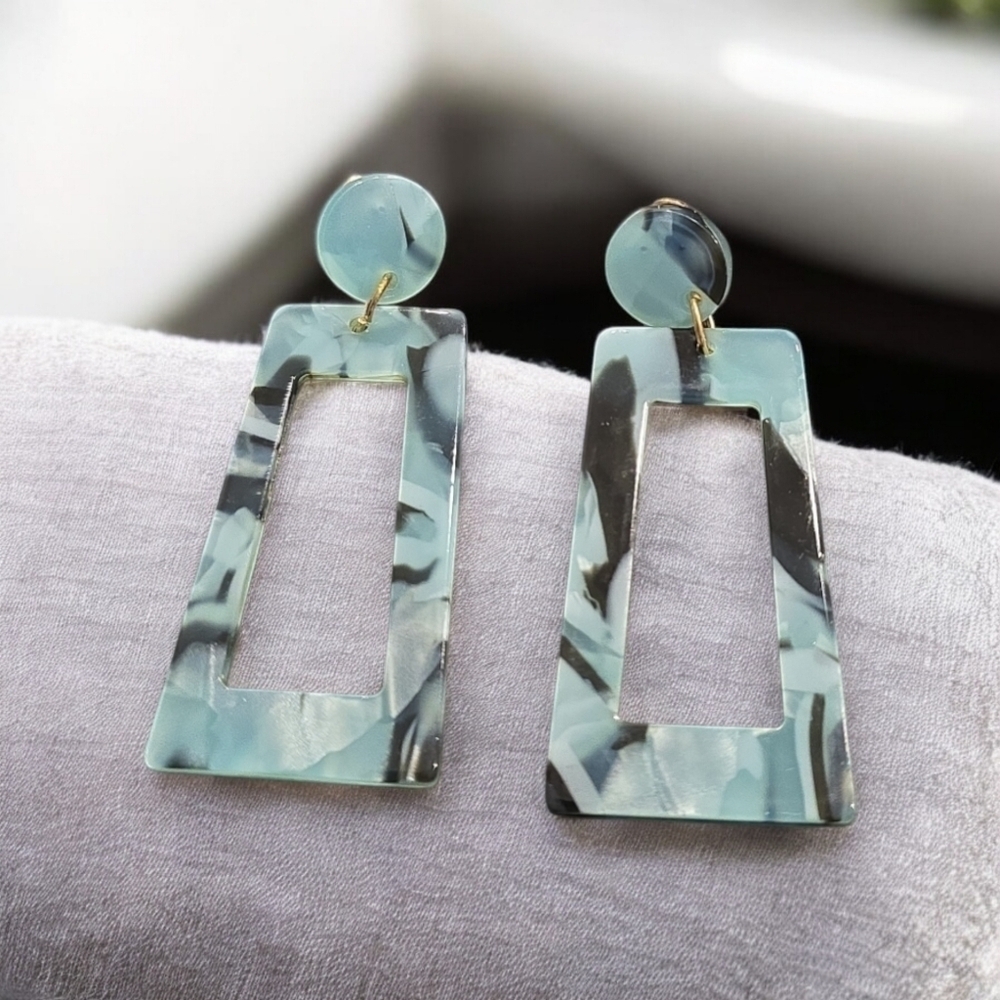 Colorful Acrylic Drop Dangle Earrings